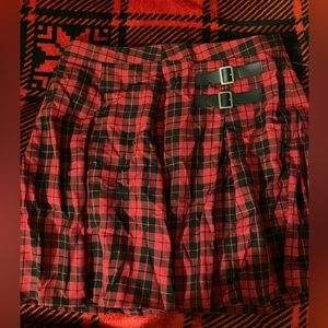 Hot Topic Plaid Skirt Sz L